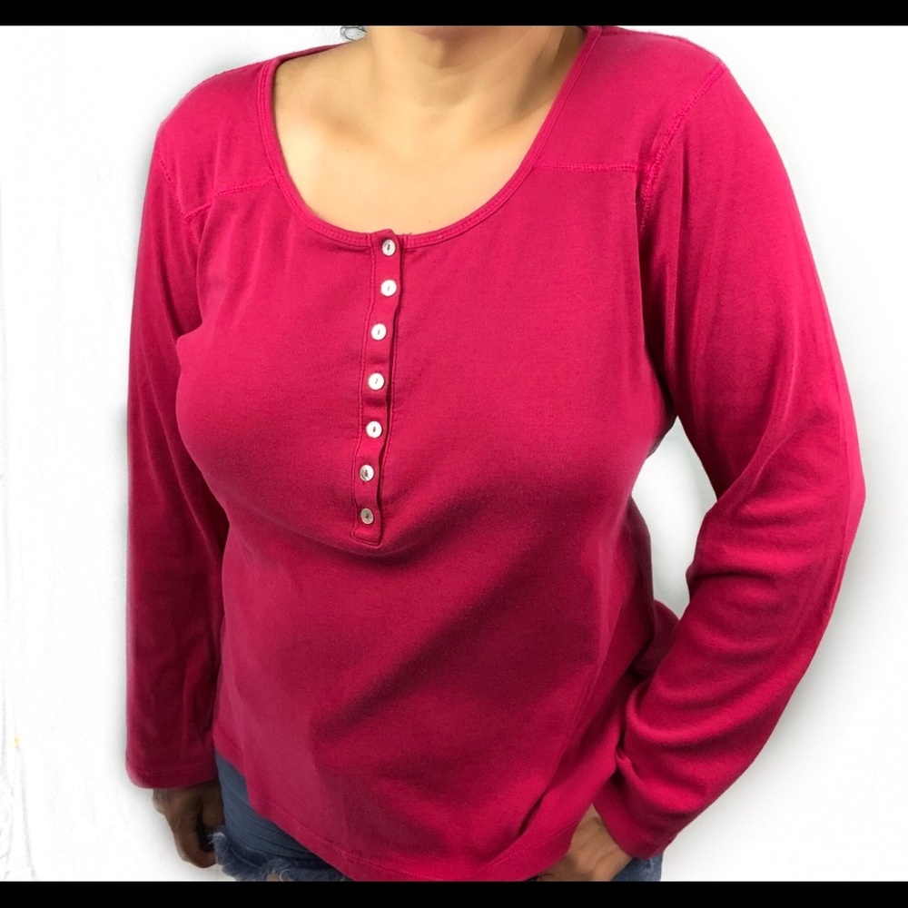 GILLIGAN & O’MALLEY PINK CASUAL TOP SIZE X…